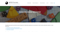 Desktop Screenshot of m500.org.uk